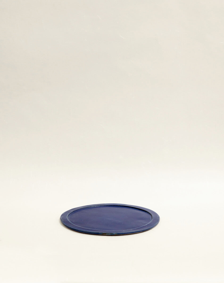 Indigo Medium Slate Round Plate
